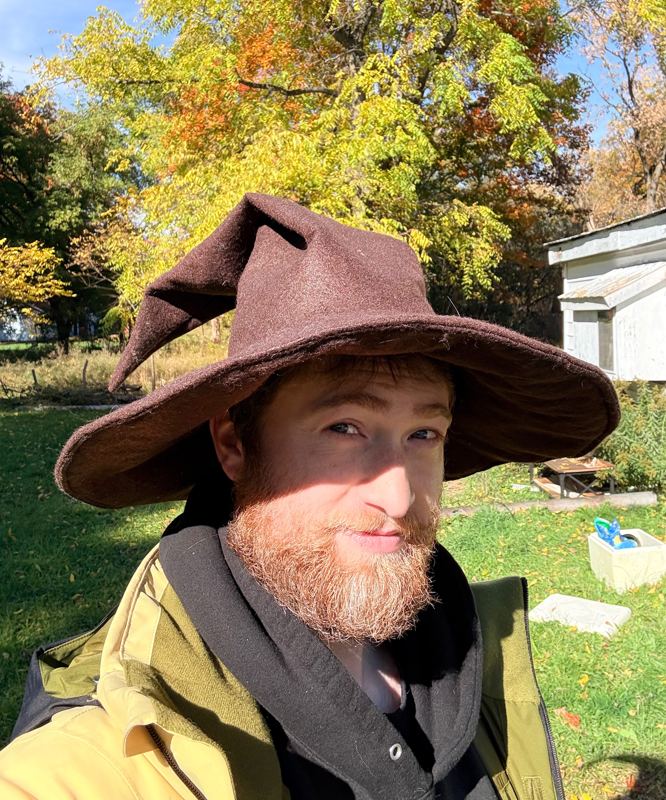 Alexander Kodama in his wizard hat