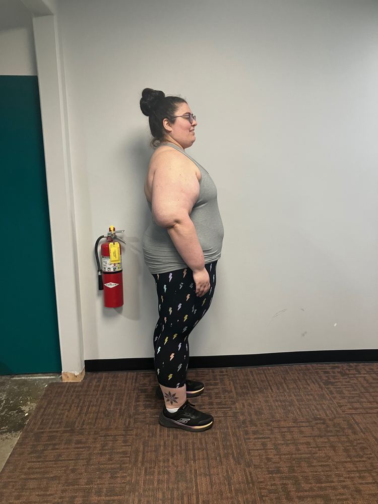 Brooke before starting at Bjorn Fitness