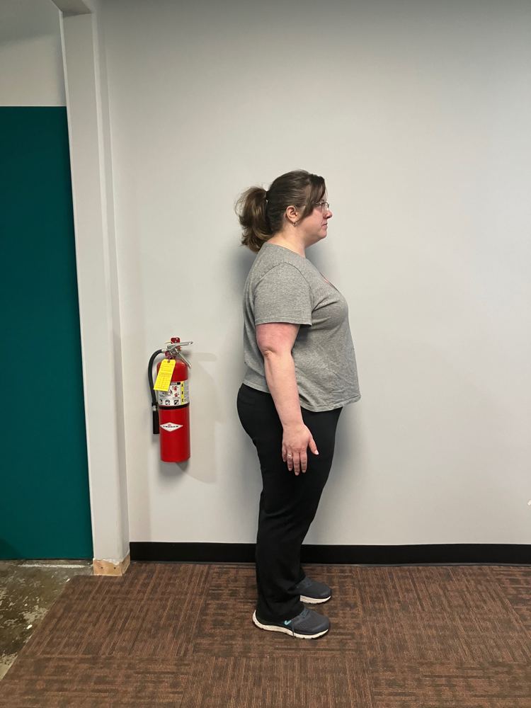Jess before starting at Bjorn Fitness